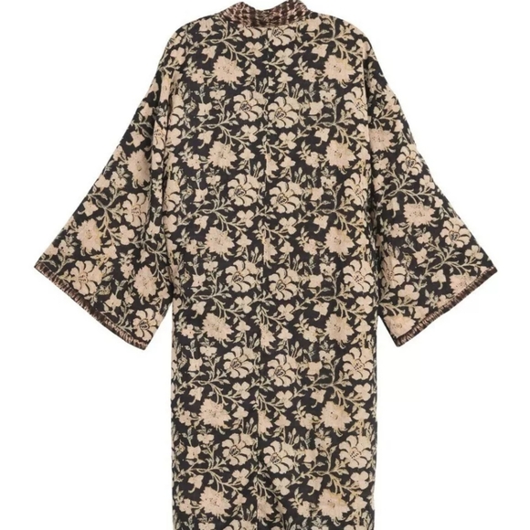 Free People Reversible Luxe Rumi Relaxed Cut Midi Kimono LAST ONE Size Small NWT - Picture 7 of 15